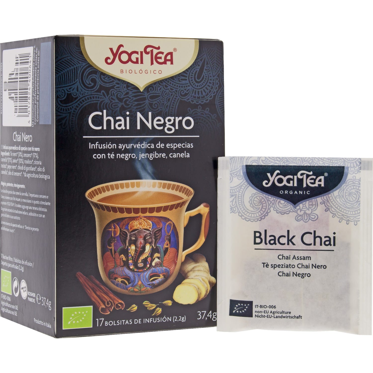 Yogi Thé chai negro 17 bolsas 17 bolsas