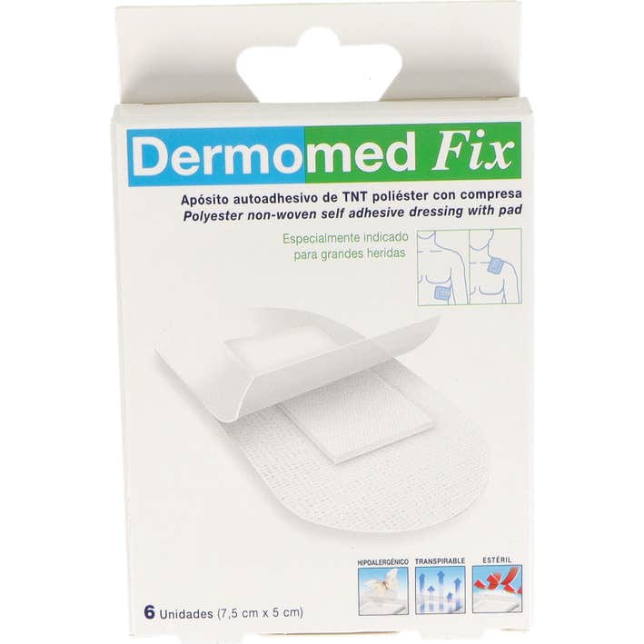 Dermomed fix 6 pansements de 7,5 x 5cm