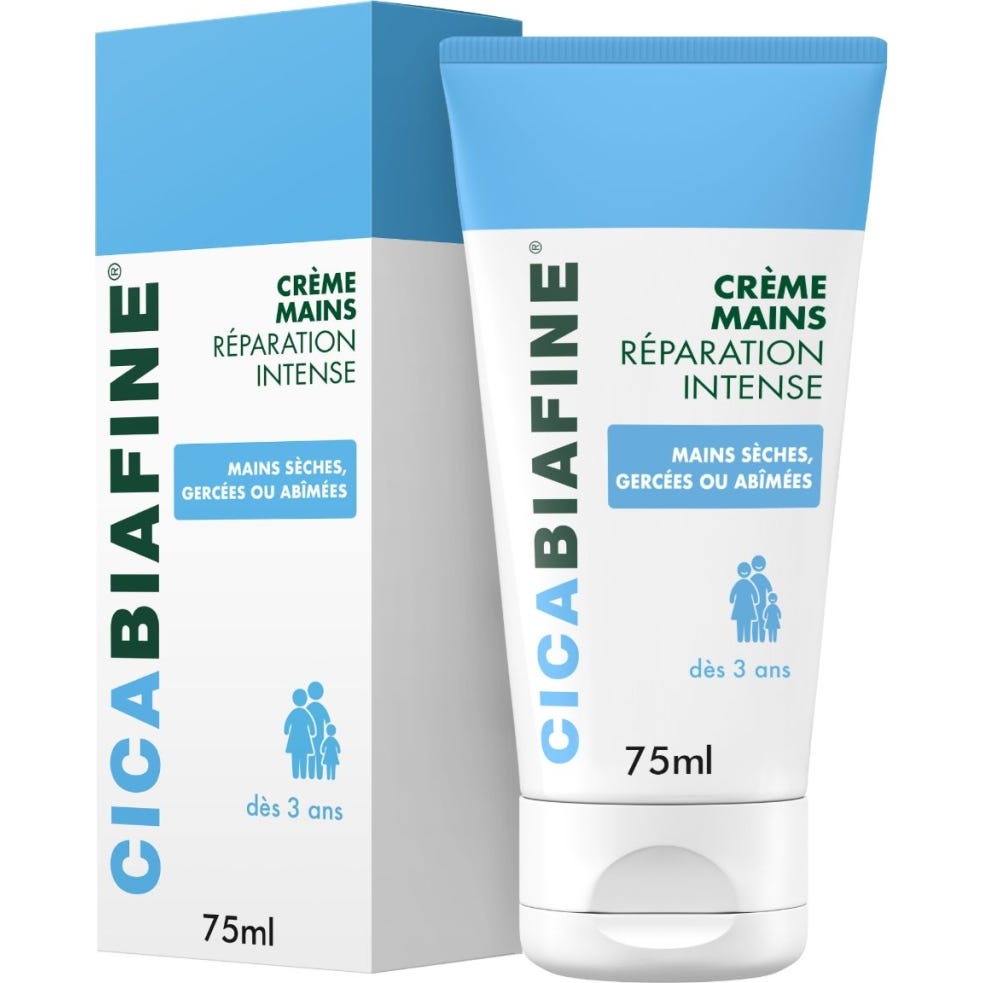 Biafine Cicabiafine Crème Mains Réparation Intense 75ml