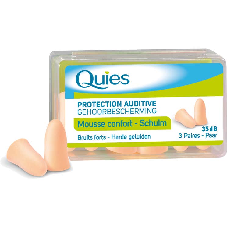 Quies Protección Auditiva Espuma 3 Pares