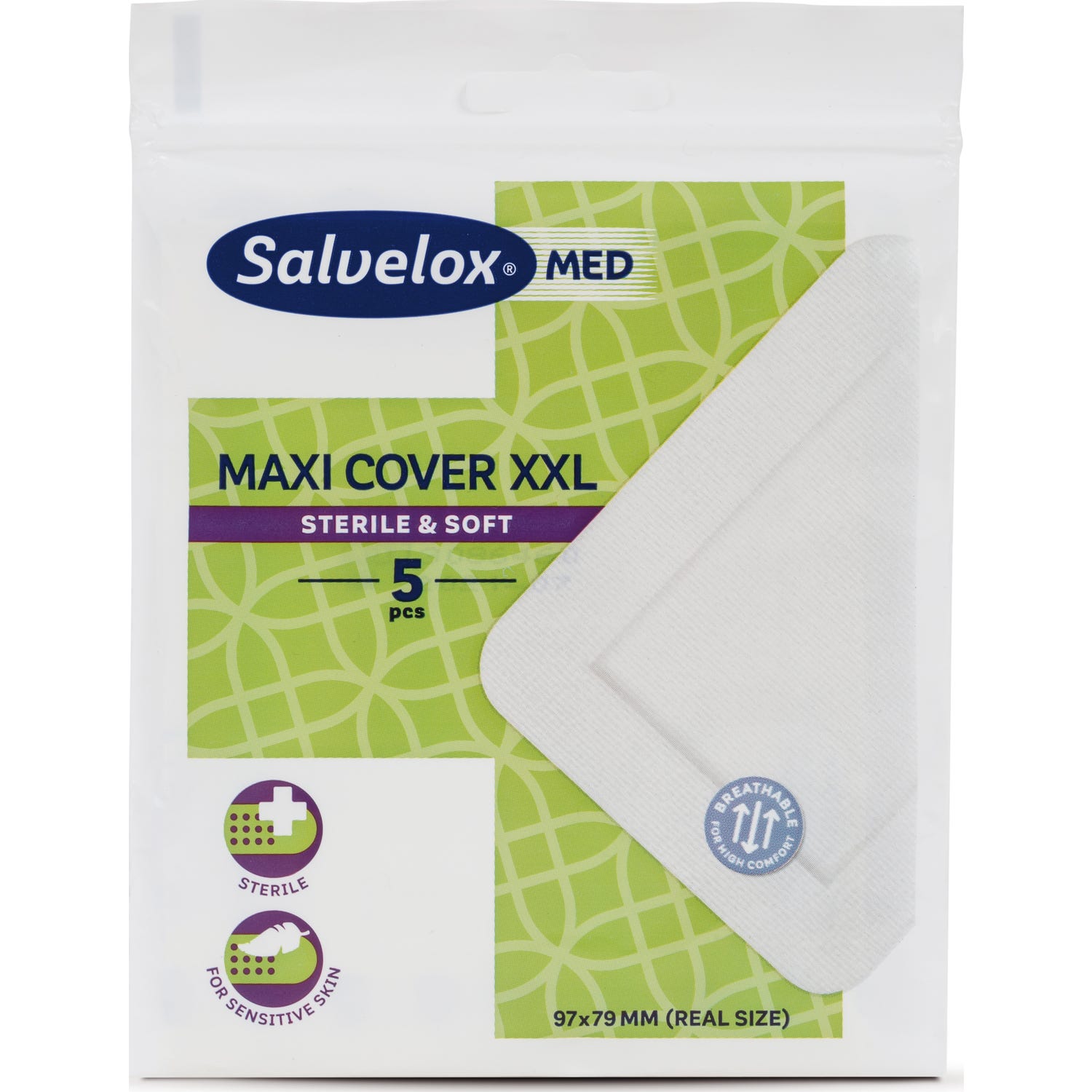 Salvelox Maxi Cover Maxi Pansements XXL stériles 5 pcs