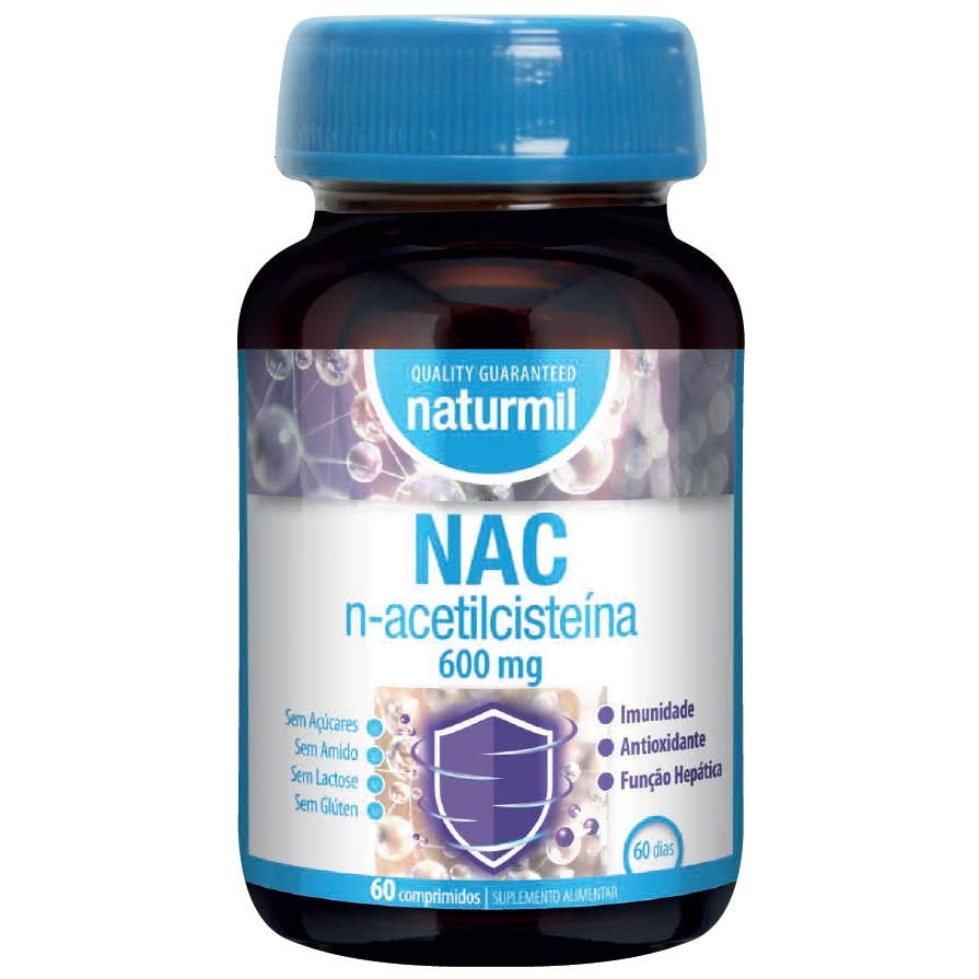 Naturmil NAC N-Acetilcisteína 600mg 60comp