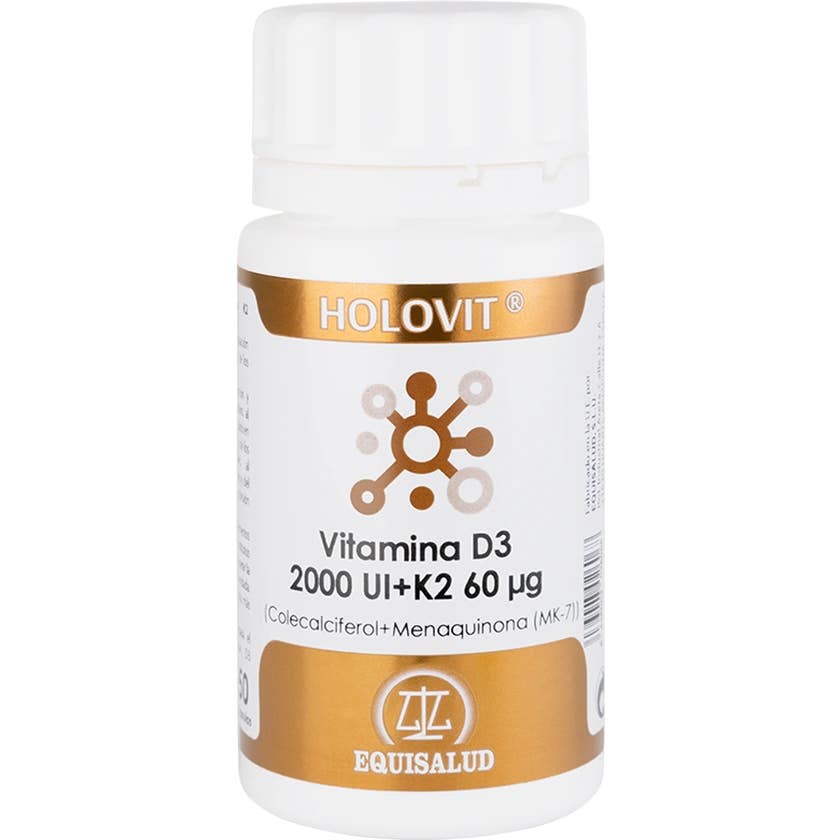 Holovit Vitamine D3 2 000 UI + K2 60åµg 50 gélules