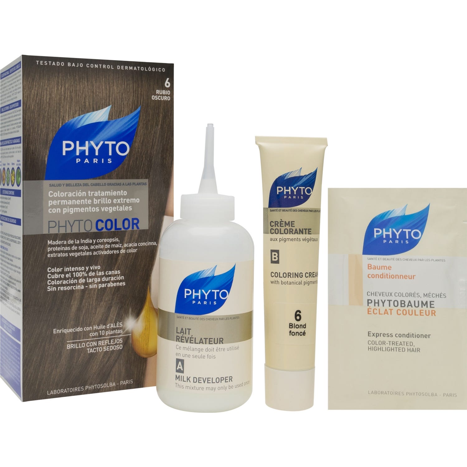 Phyto Phytocolor Couleur Soin 6 Blond Foncé 1 kit