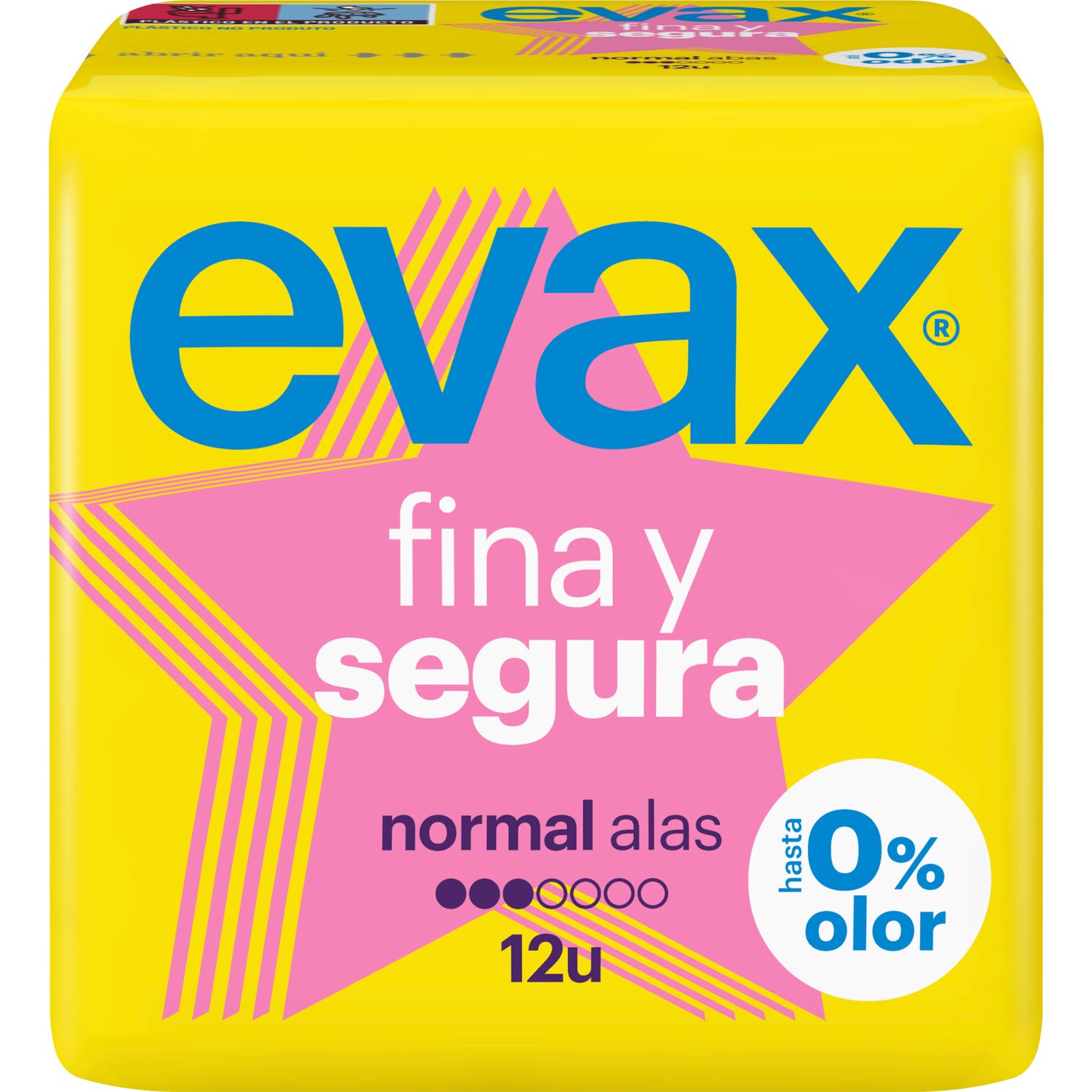 Evax Compresseurs hygiéniques féminins Evax Normal avec aile pour une compression fine et sûre