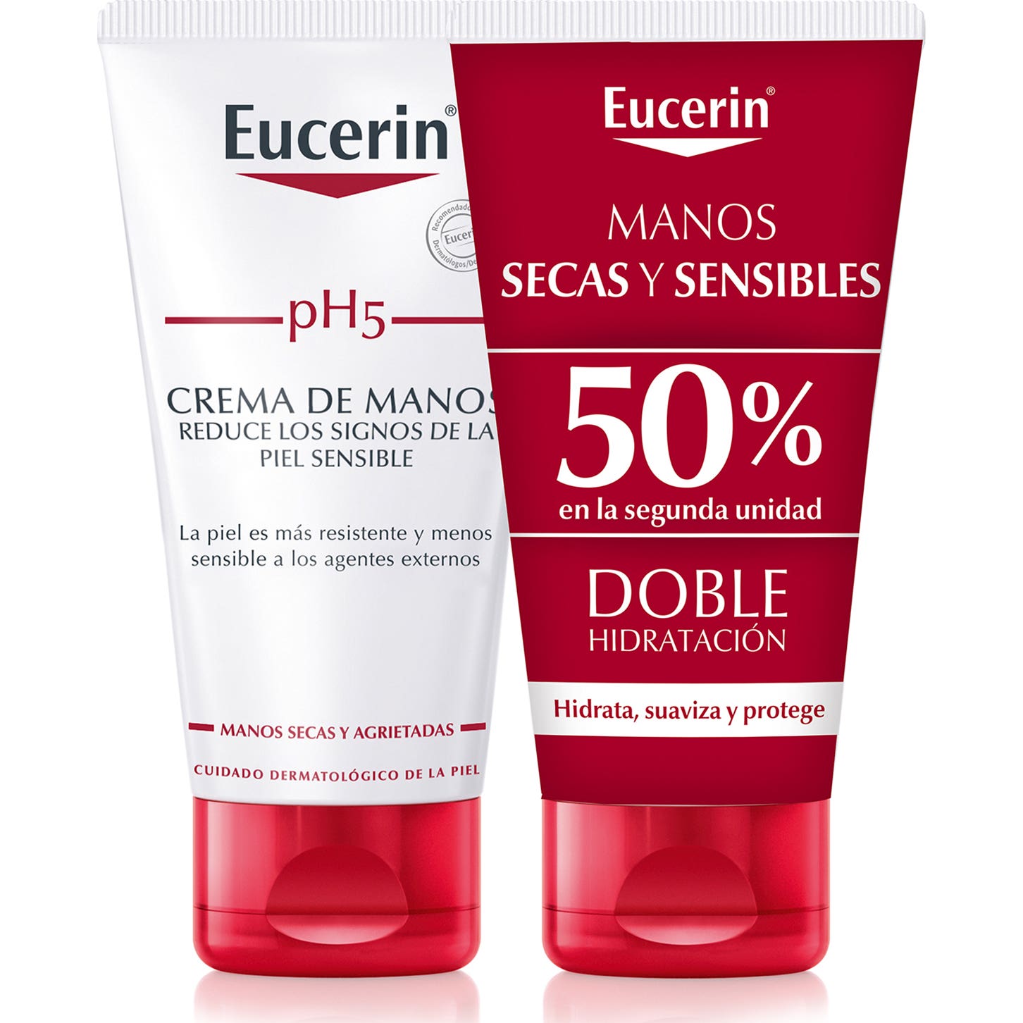Eucerin® Crème pour les mains peau sensible 2x75ml