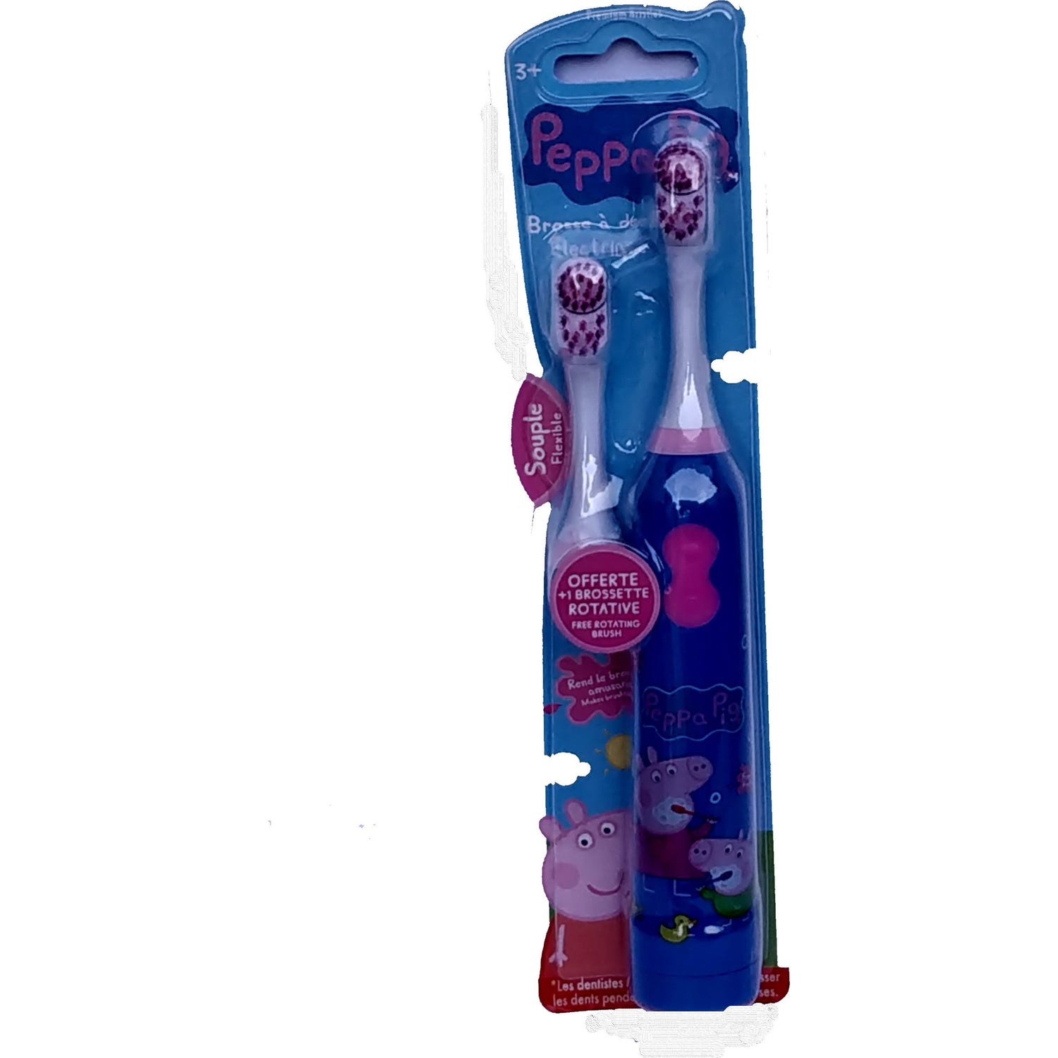 Brosse à dents électrique Tinokou pour enfants Peppa Piga Piga Piga