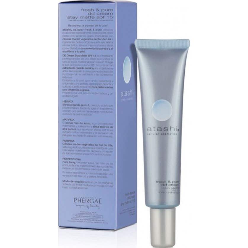Atashii® fresh&amppure DD stay matte cream medium shade 40ml