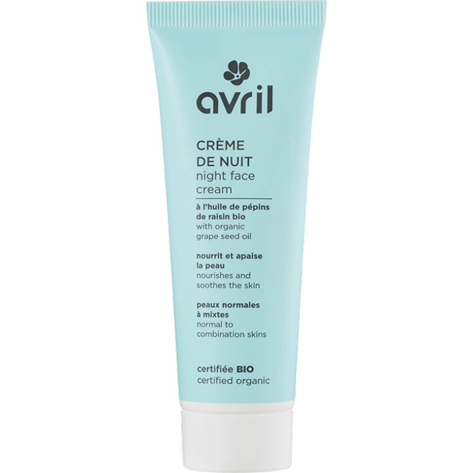 Avril Crème de Nuit Bio Peaux Normales à Mixtes 50ml
