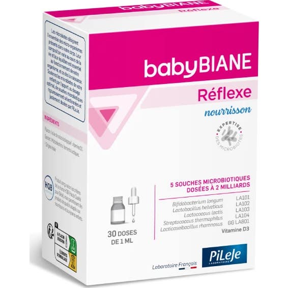 Pileje babyBIANE Réflexe Nourrisson 30 doses x 1ml