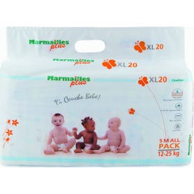 MARMAILLES PLUS Couches bébé taille XL (1225kg) 20 couches