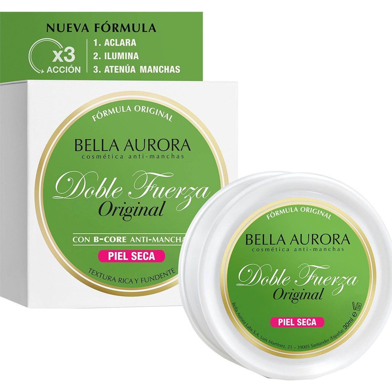 Crème anti-taches double force Bella Aurora 30ml