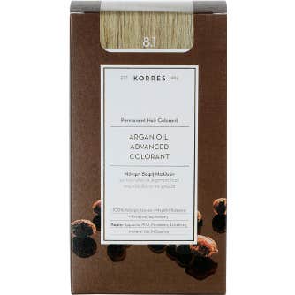 Korres Coloration Huile d'Argan 8.1 Blond Clair Cendré 50ml