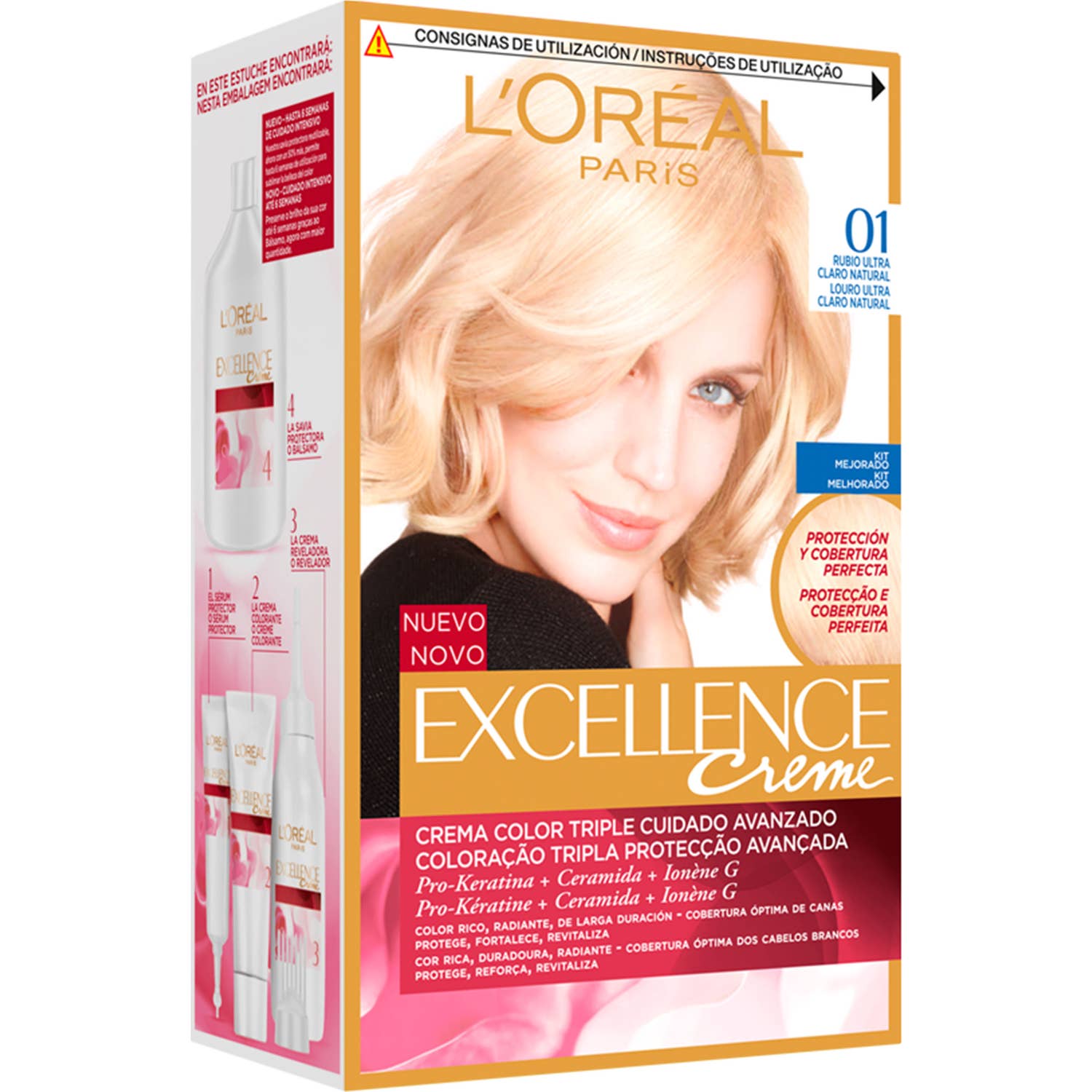 L'Oréal Set Excellence Creme Tint 01 Ultra Light Natural Blonde