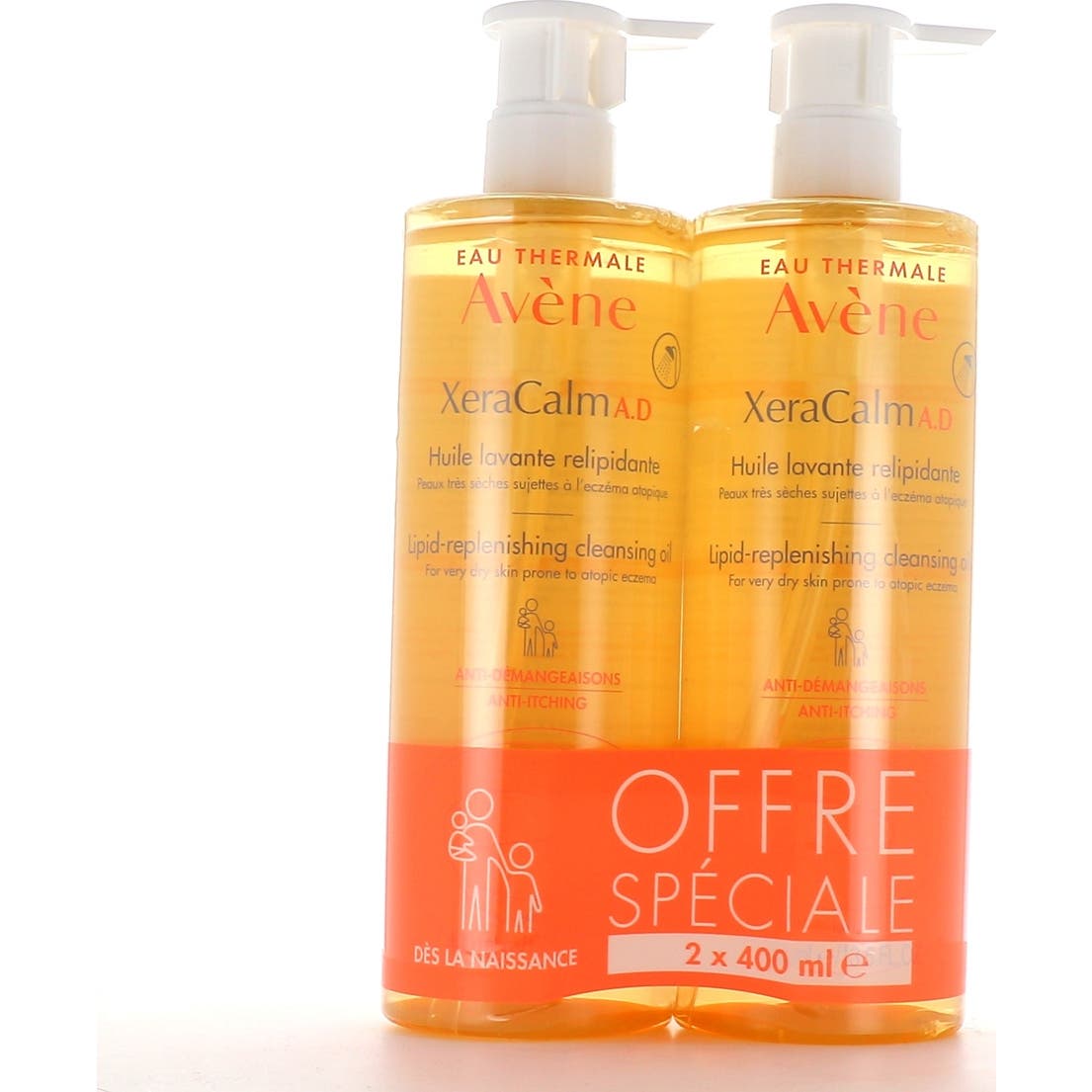 Avène XeraCalm A.D Huile Lavante Relipidante 2x400ml
