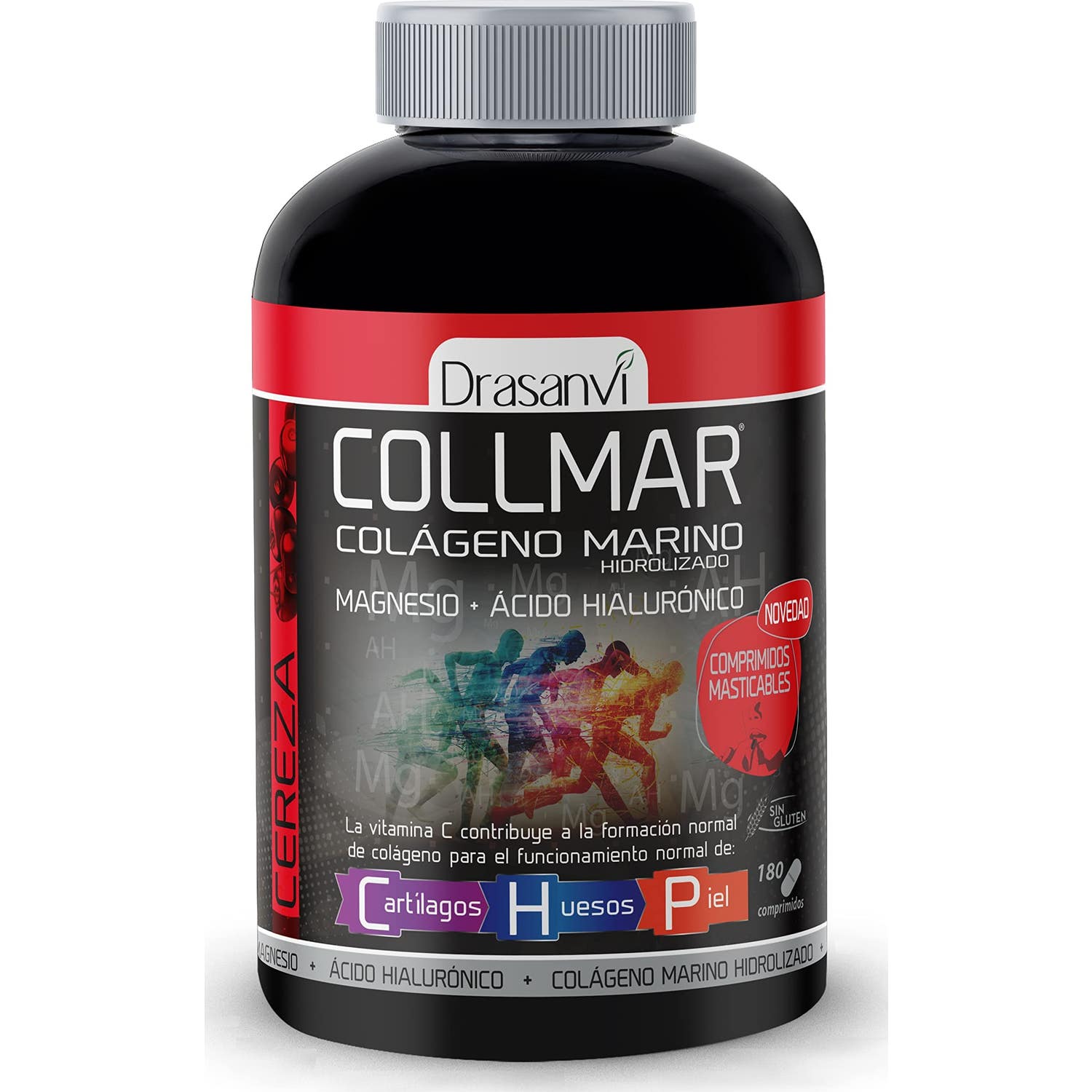Drasanvi Collmar Collagène marin à saveur de magnésium Cerise 180co