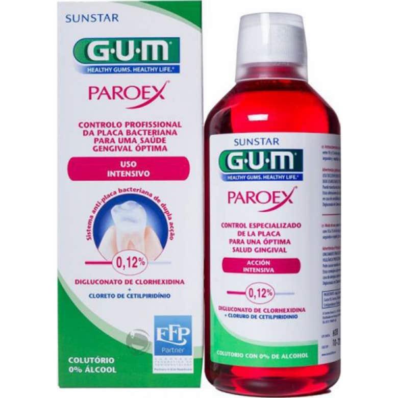 GUM Paroex Bain de Bouche 0,12% CHX 500ml