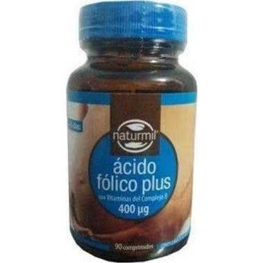 Naturmil Acido Folico Plus Vitaminas Complejo B 400 Ug 90 Compri