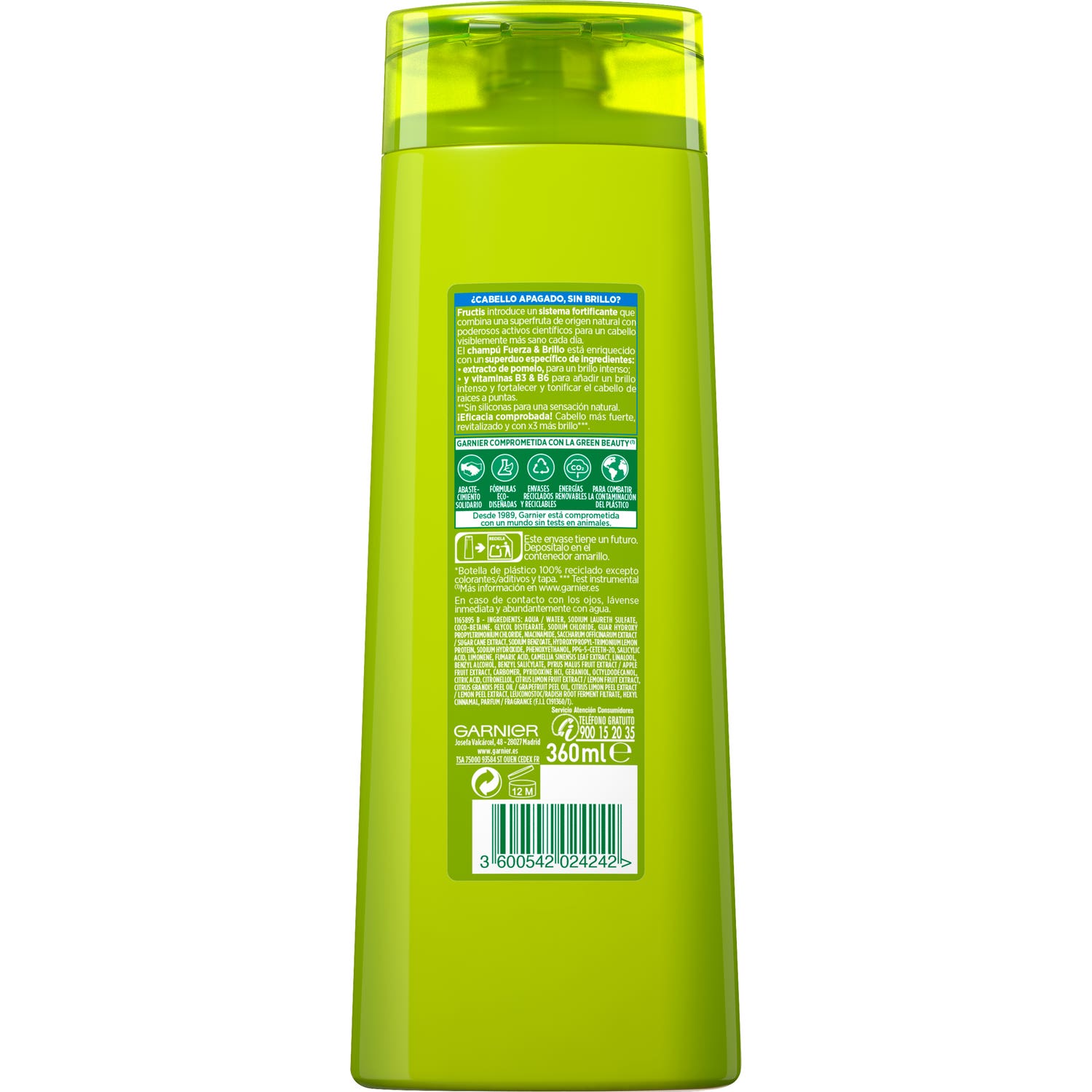 Shampooing Garnier Fructis Strength &amp Shine 360ml