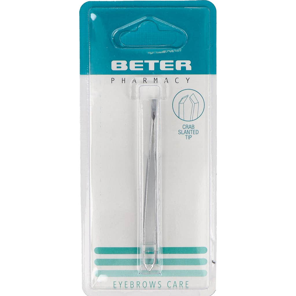 Beter pince à épiler crabe crabe crabe cire chrome 9,3cm 1ud