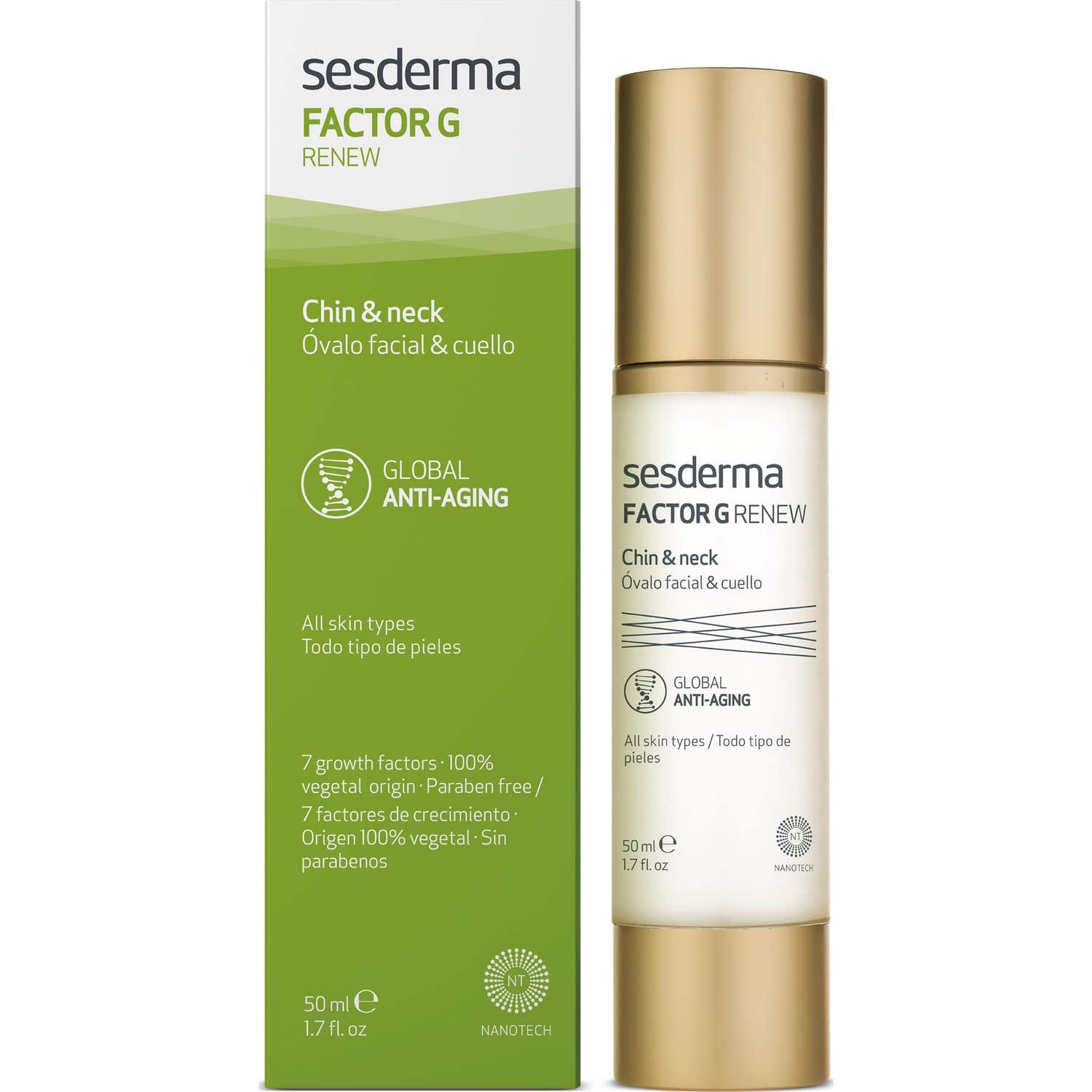 Sesderma Factor G Renew Ovale du Visage et du Cou 50ml