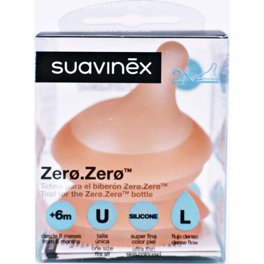 Tétine antique. Flow L Silicone 2Ud