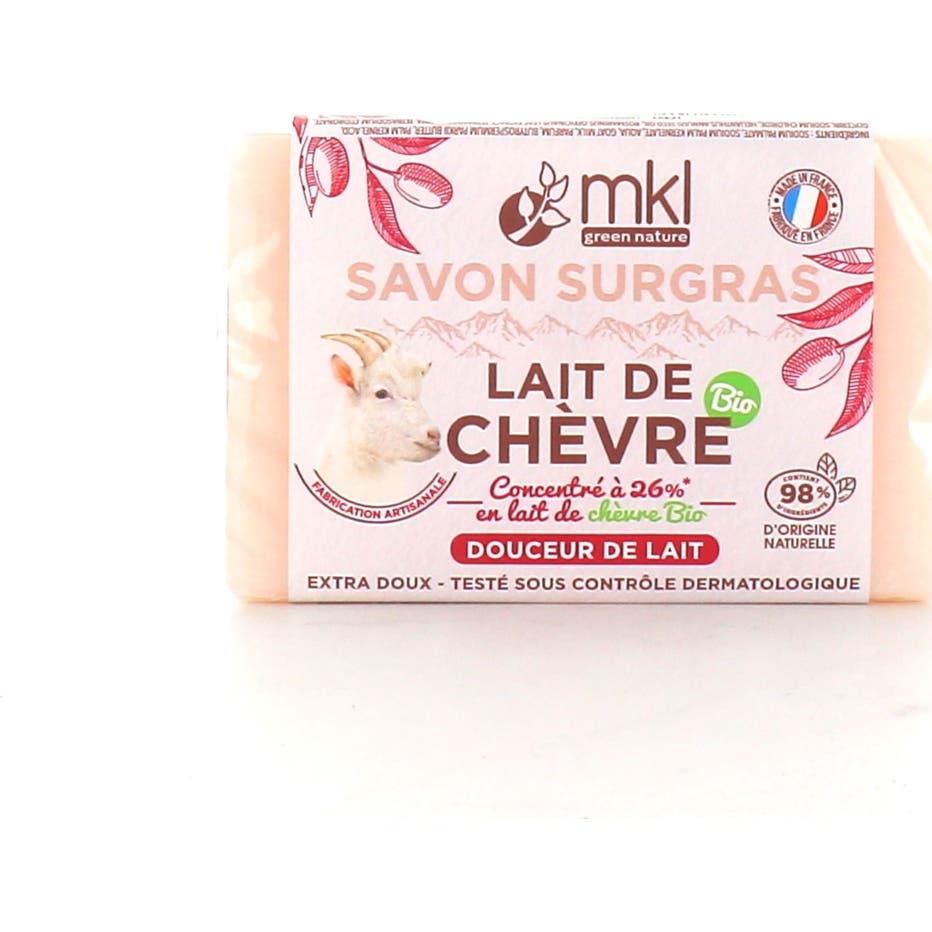 Mkl Savon Surgras Lait De Chèvre Bio Douceur De Lait 100g