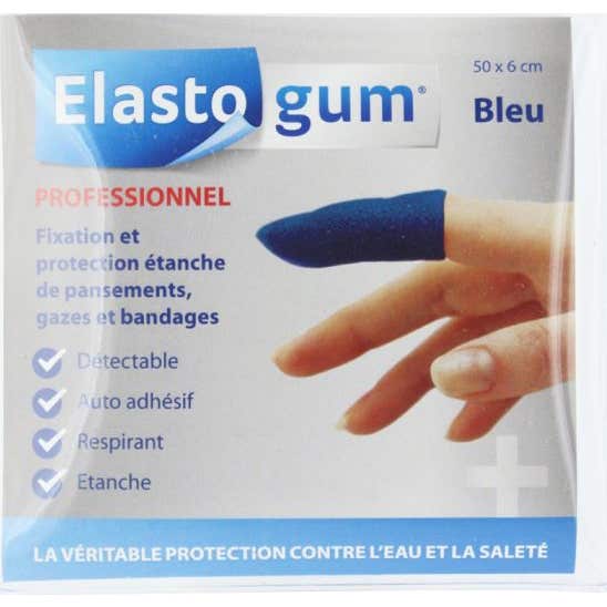 Elastogum Protection Doigt Étanche Bleu 48x6xm 1 Unité