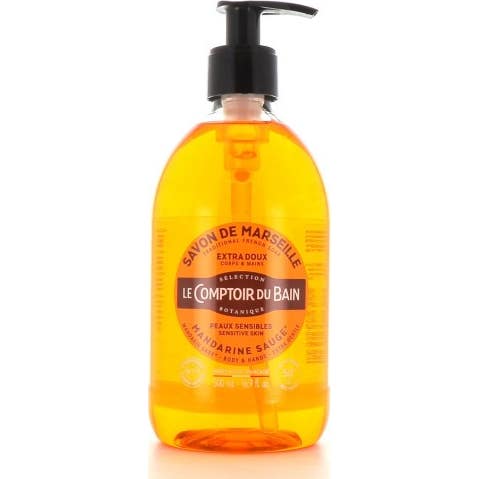 Le Comptoir du Bain Savon de Marseille Mandarine Sauge 500ml