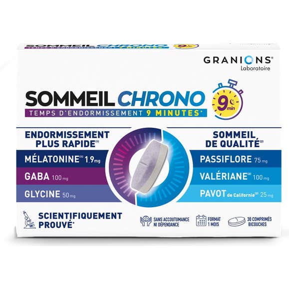 Granions Sommeil Chrono 9Min Comprimés Taille 30