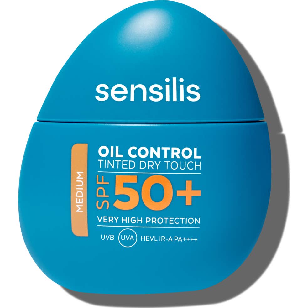 Sensilis Oil Control Toucher Sec SPF 50+ Teinte Medium 40 ml