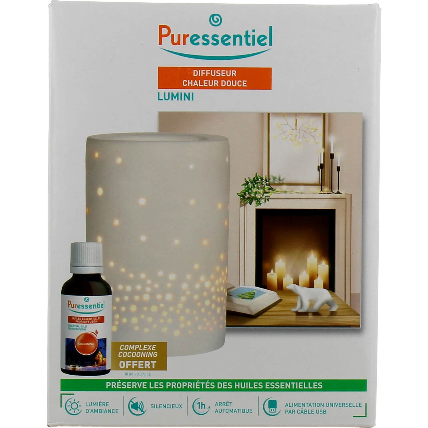 Puressentiel Lumini Diffuseur Chaleur Douce + Huile 10ml