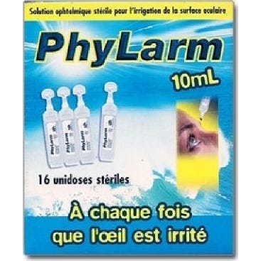 Phylarm Pack Solution Oculaire Irrigation 0,9% 16x10ml
