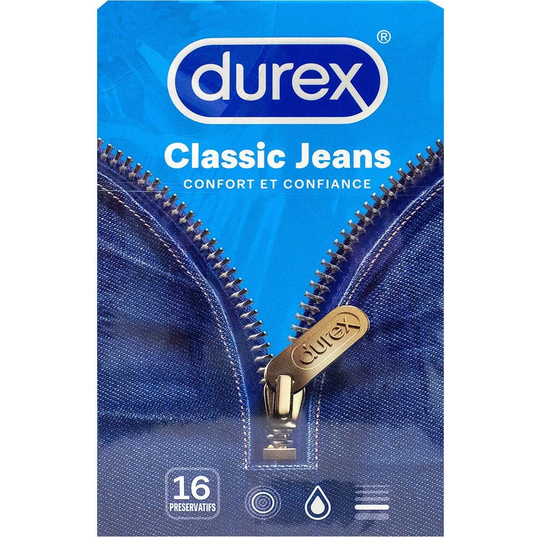 Durex Classic Jeans Préservatifs 16 unités