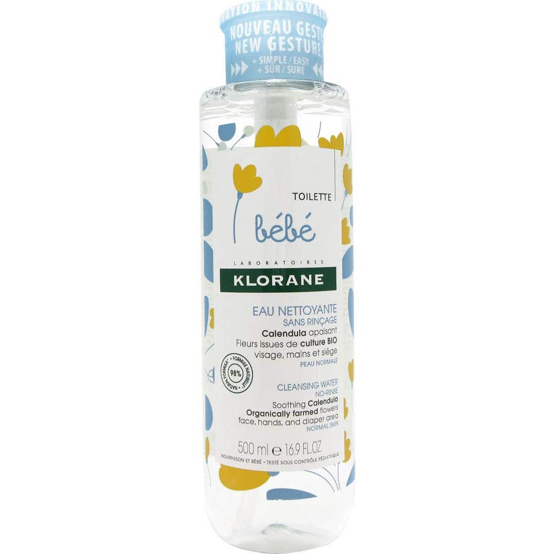 Klorane Toilette Bébé Eau Nettoyante Sans Rinçage 500ml
