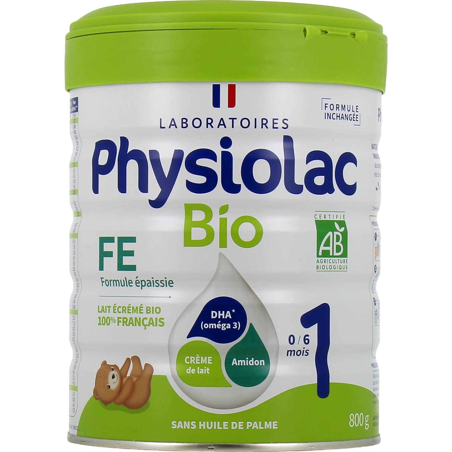 Physiolac Bio Formule Épaissie 1er Âge 800g