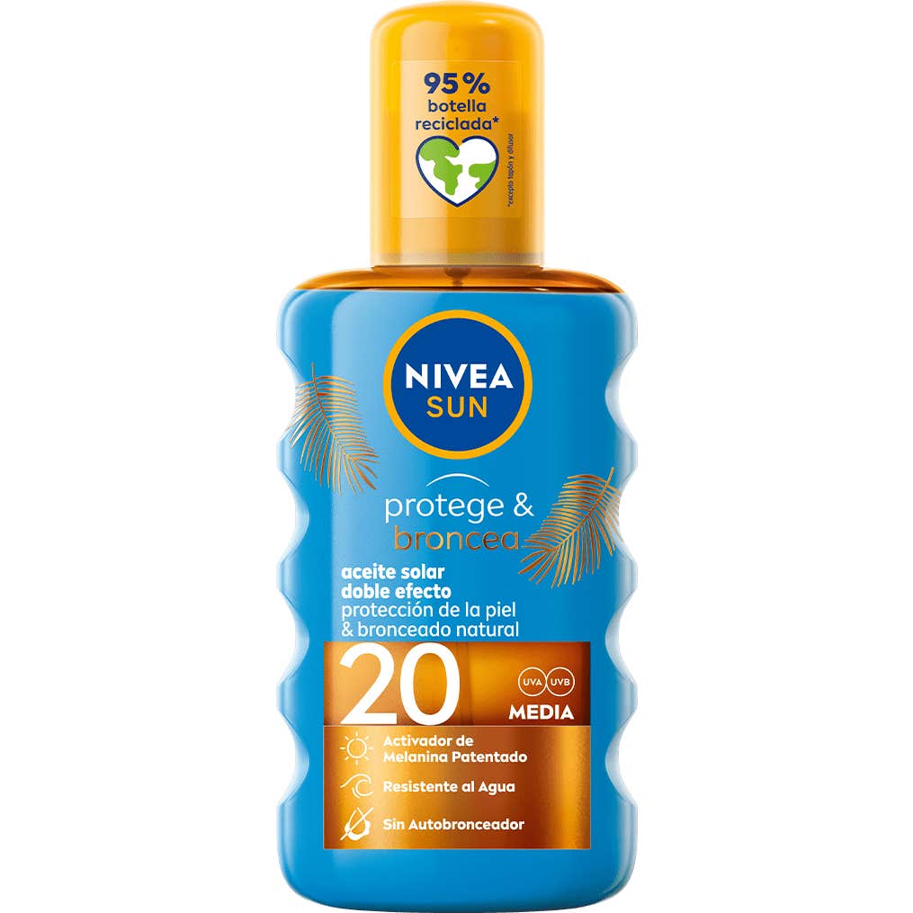 Nivea Sun Protect & Bronze Double Action SPF20 200ml