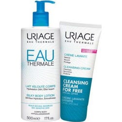 Uriage Lait Velouté Corps 500 ml + Crème Lavante 200 ml Offerte