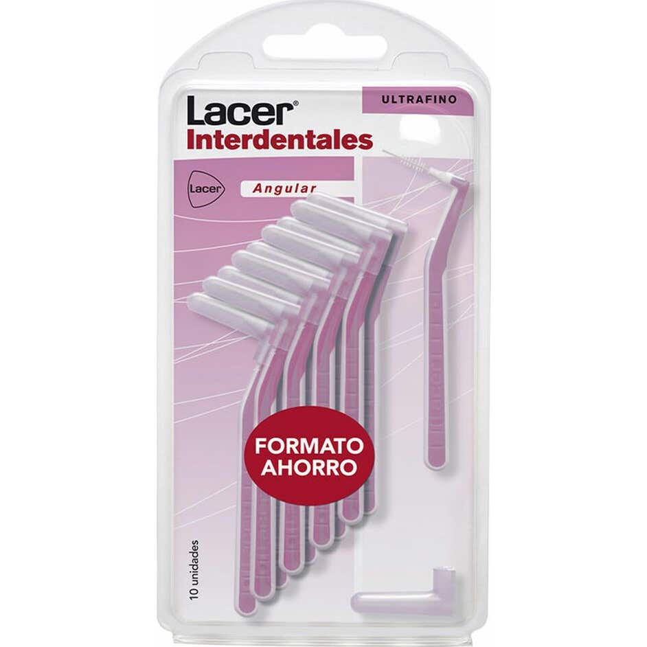 Lacer™ Brossettes interdentaires Ultra Fines Manche angulaire 10 u.