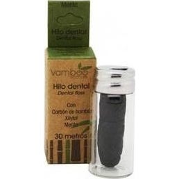 Fil dentaire en vambou Menthe + Bambou Carbone + Xylitol 30m