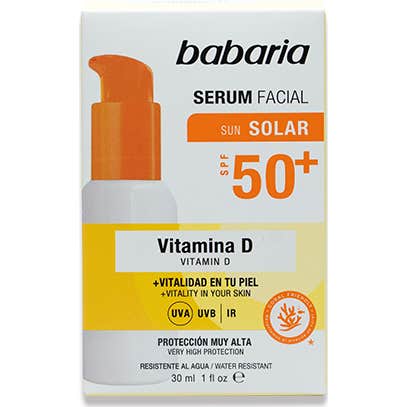 Babaria Sérum Solaire Visage Vitamine D Spf50+ 30ml