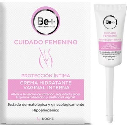 Be+ Female Care Crème hydratante vaginale interne 8 canules