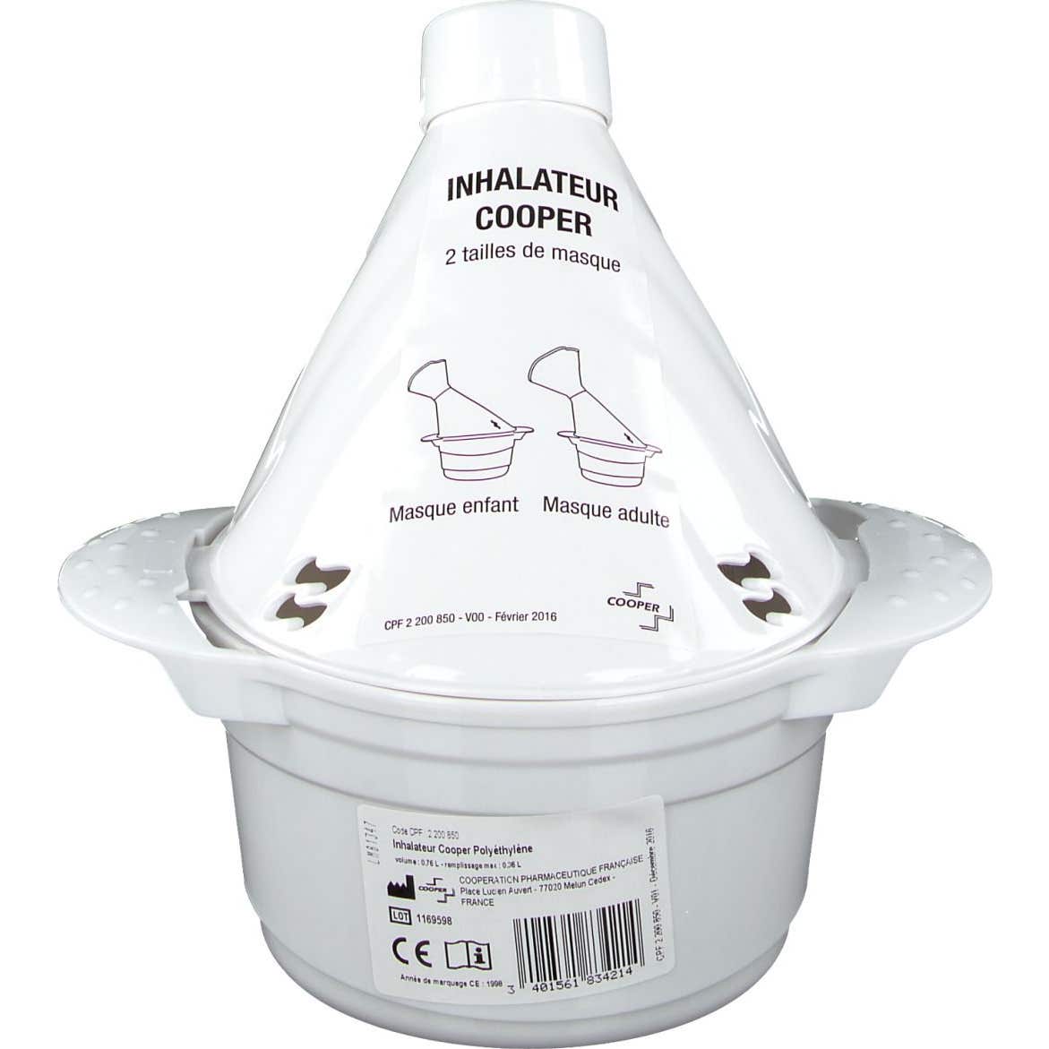 Cooper Inhalateur Polyéthylène