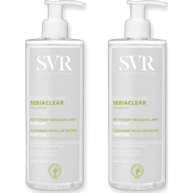 SVR Sebiaclear Eau Micellaire 2x400ml