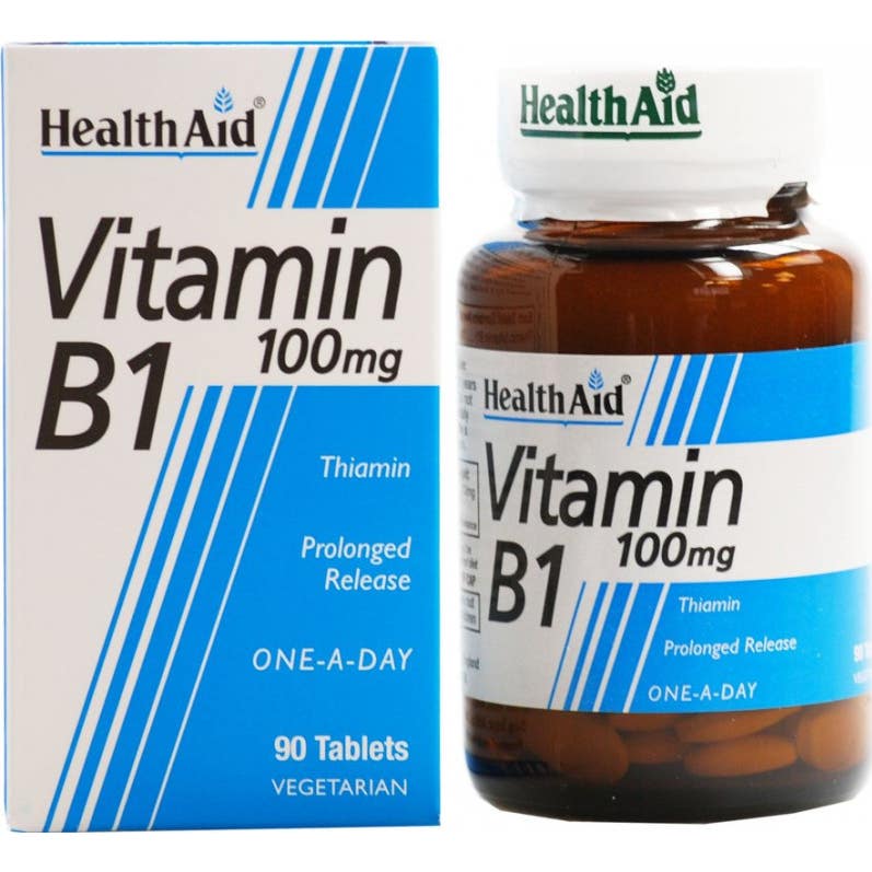 Health Aid Vitamina B1 100mg 90 Tabletas *
