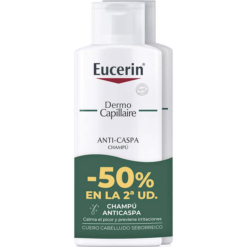 Eucerin Dermo Capillaire Shampooing Antipellicul Pack 2x250 ml
