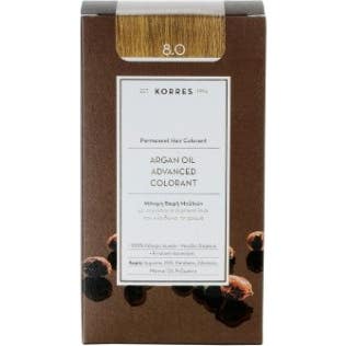 Korres Coloration Permanente Huile D'Argan Blond Clair 8.0