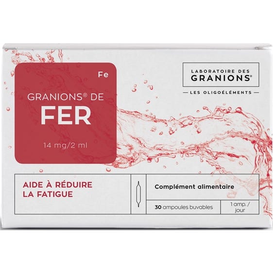 granions Fer 30 Ampoules