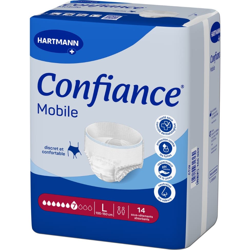 Confiance Mobile Slip 7G Absorbant Jetable TL 14 uts