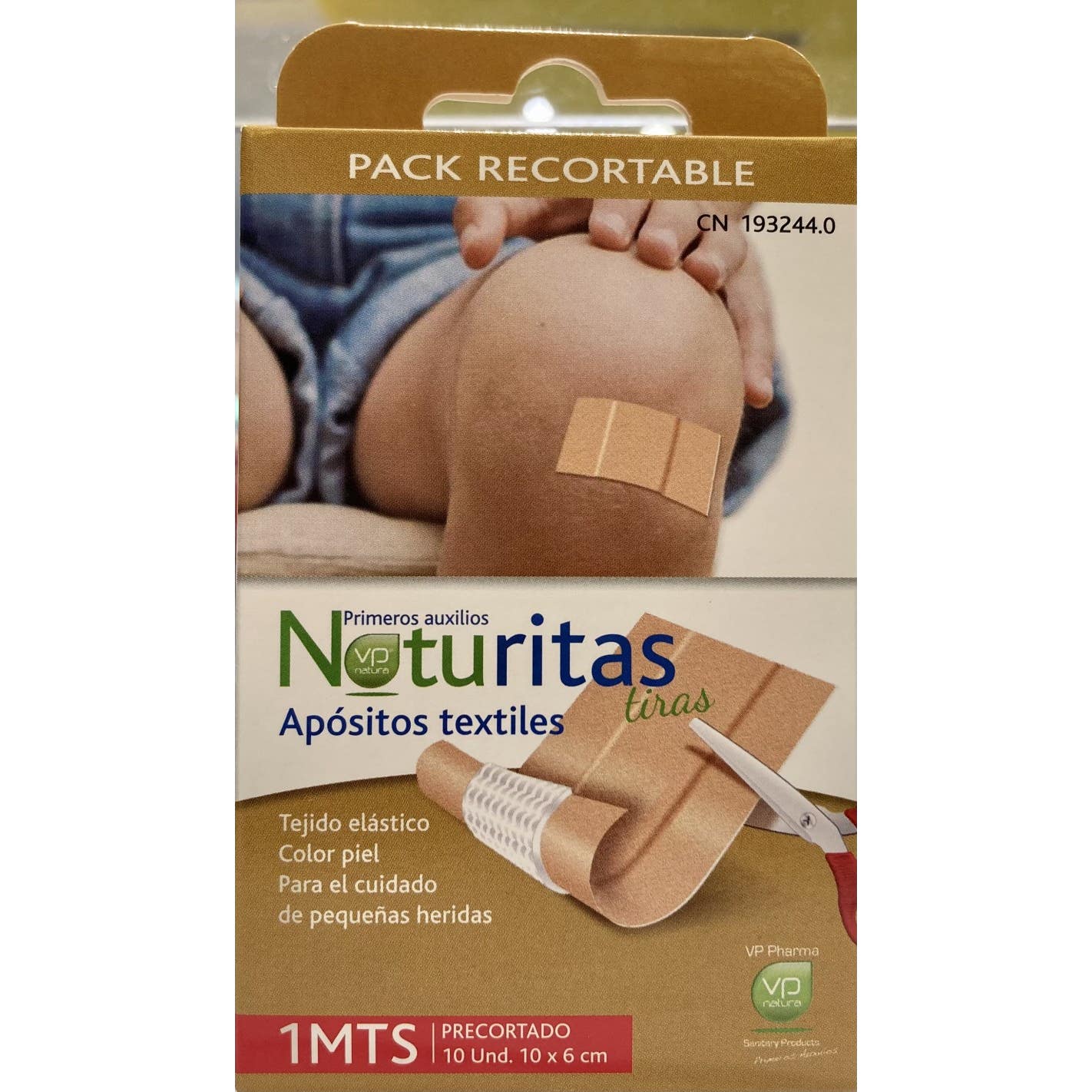 Vp Natura Naturitas Pansement Textile 1M Prédécoupé 10x6cm 10uts